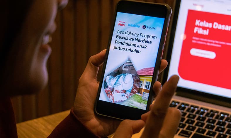 Donasi Digital Telkomsel Poin