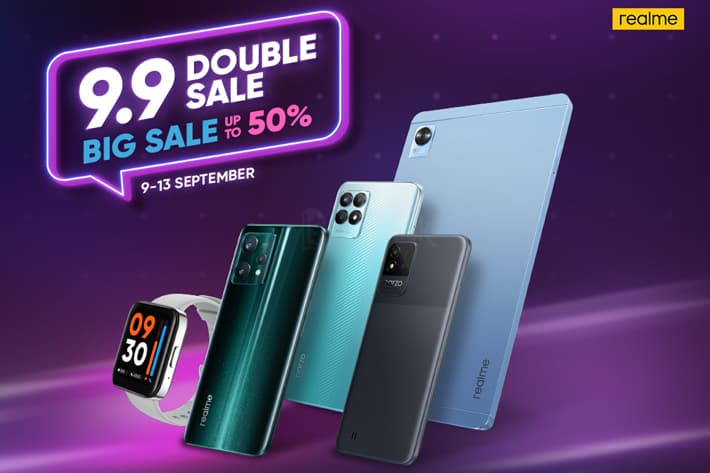 Daftar Hp realme yang Diskon Harga di 9.9 Double Sale