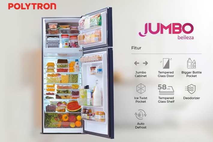 Polytron Belleza Jumbo PRW 29 VX, Kapasitas Besar dan Hemat Listrik-1