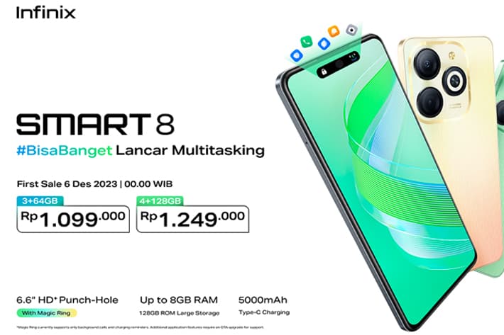Infinix Smart 8 Resmi Meluncur dengan Harga 1,2 Jutaan-1