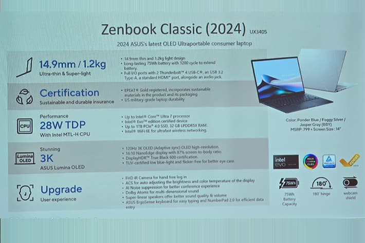 Zenbook 14 OLED (UX3405)