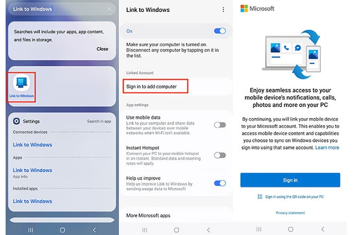 cara hubungkan galaxy A55 5G ke laptop microsoft