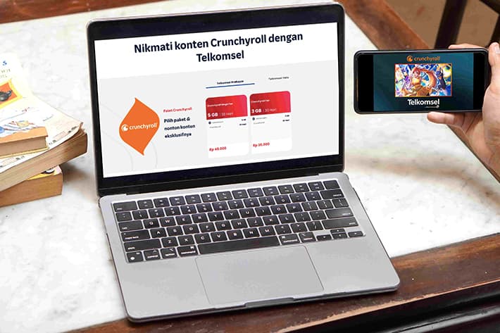 Paket Bundling Telkomsel dan Crunchyroll