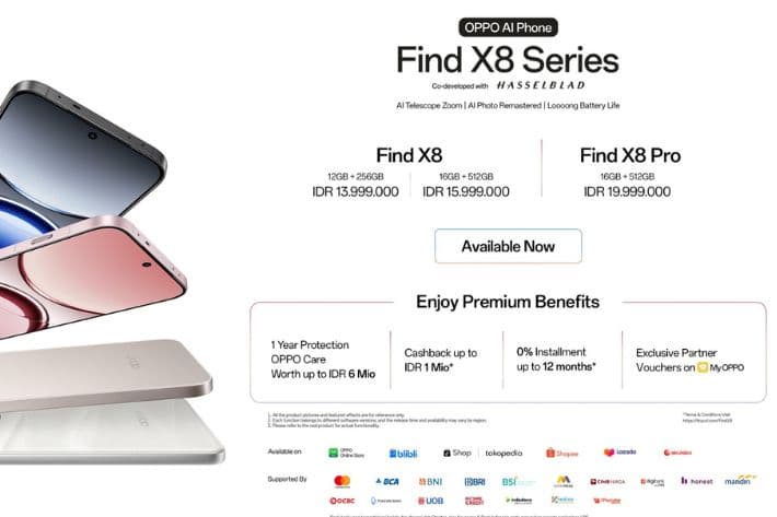 OPPO Find X8 Series Resmi Dijual di Indonesia, Hadir dengan Keuntungan Eksklusif hingga Rp9 Juta-1