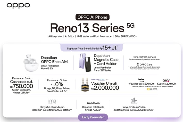harga oppo reno13 series