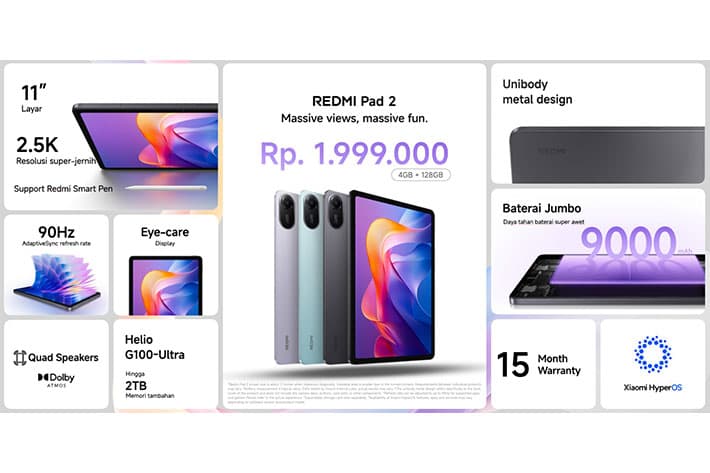 Harga Redmi Pad 2