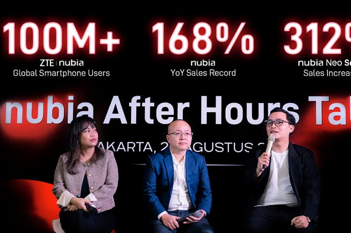 Infografik pertumbuhan nubia Indonesia 168% YoY dan Neo Series +312%