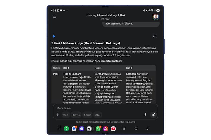 Tips cara maksimalkan liburan Galaxy Z Fold7 dan Z Flip7 dengan gemini AI