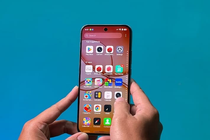realme 15T 5G, hp mirip iphone
