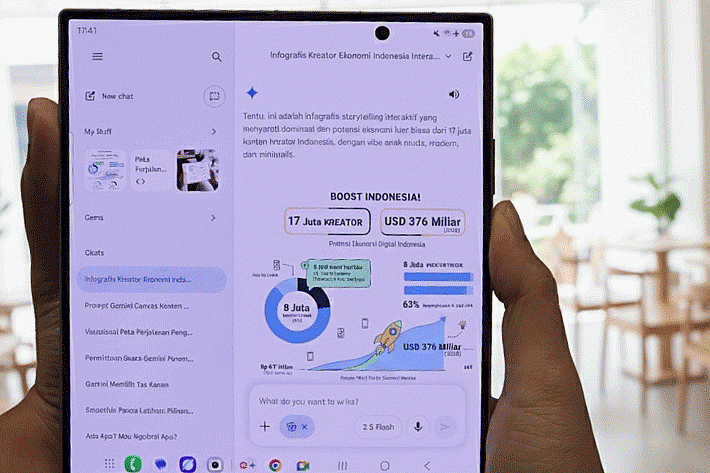 Galaxy Z Fold7 dan Gemini AI Sebagai Pusat Kerja Mobile Anda, Senjata Baru Online Seller!