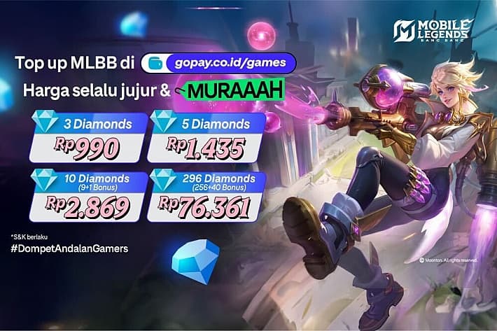 Mau Beli Skin MLBB Terbaru dengan Harga Termurah? Intip Cara Top Up ML di GoPay Games!-0