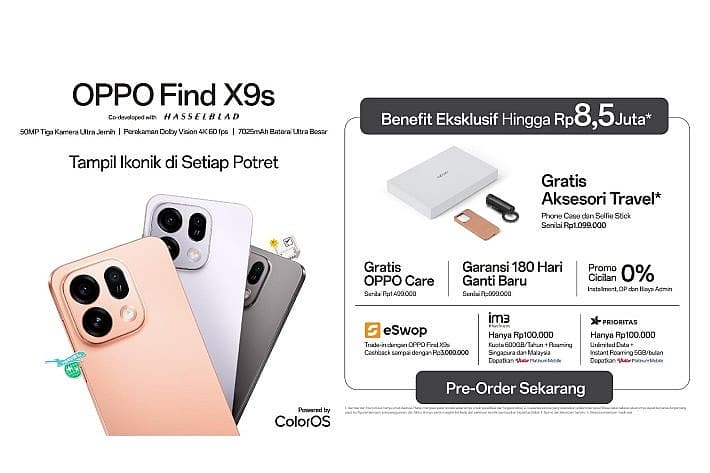 OPPO Find X9 Ultra dan Find X9s Resmi Meluncur 26 Mei, Bawa Kamera Hasselblad hingga Baterai 7025mAh-6